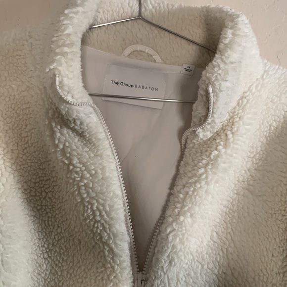 Babaton Aritzia Antic Sherpa Bomber Jacket Size Medium - Picture 2 of 8